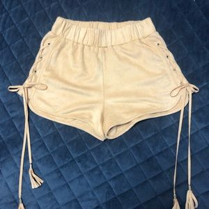 Suede Shorts
